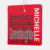 Kleindochter Extraordinaire CUSTOM Keramisch Ornament (Links)