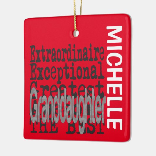 Kleindochter Extraordinaire CUSTOM Keramisch Ornament (Links)