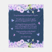 kleindochter Fleece Blanket Deken (Voorkant)