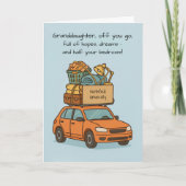 Kleindochter Funny Off naar Colleg Auto  Kaart (Voorkant)