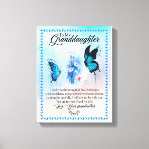 Kleindochter Gift   Love Grandmoeder Family Group Canvas Afdruk