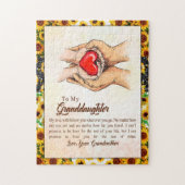 Kleindochter Gift | Love Grandmoeder Family Group Legpuzzel (Verticaal)