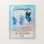 Kleindochter Gift | Love Grandmoeder Family Group Legpuzzel (Verticaal)