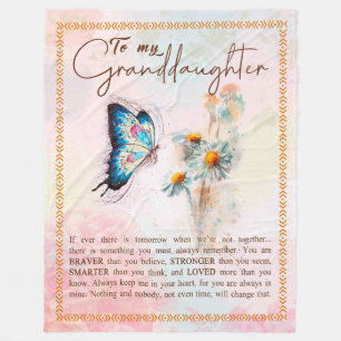 Kleindochter Giften Van opa Grandma Family Fleece Deken