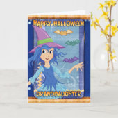 Kleindochter Halloween wenskaart Kaart (Gele Bloem)