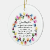 Kleindochter Kerst, Kleindochter 2025 Keramisch Ornament (Links)