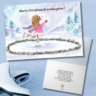 Kleindochter Kersthond Schaatsen Kaart