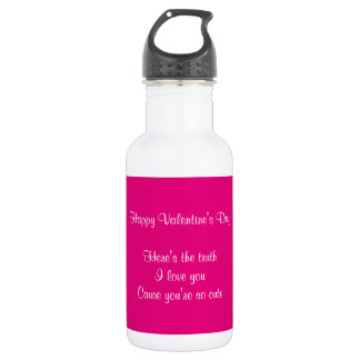 Kleindochter kleinzoon Valentijnsdag Waterfles
