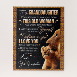 Kleindochter Lovers Brief aan mijn kleindochter Legpuzzel