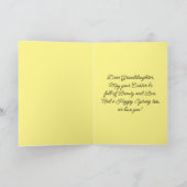 Kleindochter Paaskip in eierschors Feestdagen Kaart (Binnen)