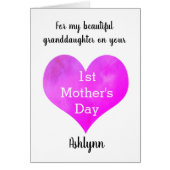 kleindochter van de eerste Moederdag (Voorkant)