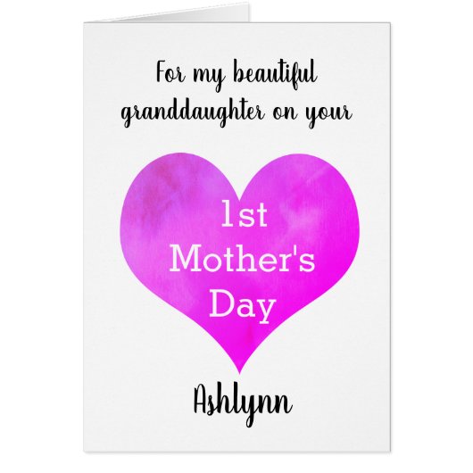  kleindochter van de eerste Moederdag (Voorkant)