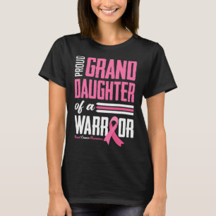 kleindochter van een vrouw die borstkanker kent t-shirt