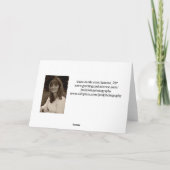 Kleindochter van Kerstmis van de tekkel de Feestdagen Kaart (Achterkant)