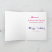 kleindochter verjaardag kaart (Binnen)