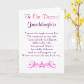 kleindochter verjaardag kaart (Gele Bloem)