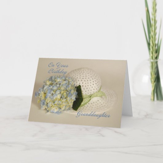 Kleindochter Verjaardag Kaart (Voorkant)