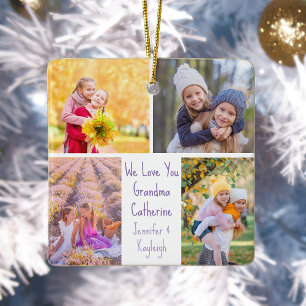 Kleindochters Foto Custom Oma Christmas Keramisch Ornament