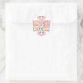Kleindochters Rock Ronde Sticker (Tas)