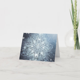 Kleine, 10 x 14 cm gevouwen kerstkaart feestdagen kaart