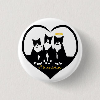 Kleine 1/4-inch TuxedoTrio-Button Ronde Button 3,2 Cm