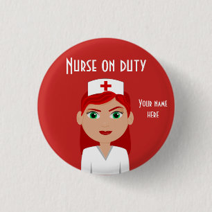 Kleine, 1¼-inch ronde Button met standaardontwerp