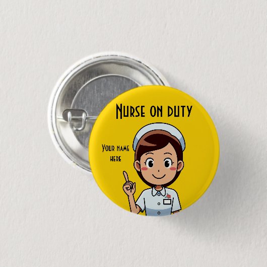 Kleine, 1¼-inch ronde Button met standaardontwerp (Voorkant /achterkant)