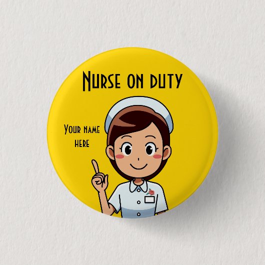 Kleine, 1¼-inch ronde Button met standaardontwerp (Voorkant)