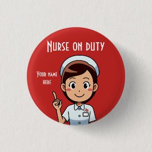 Kleine, 1¼-inch ronde Button met standaardontwerp