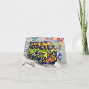 Kleine, 4-inch x 5,6-inch geheugenkaart Hartelijk  Bedankkaart