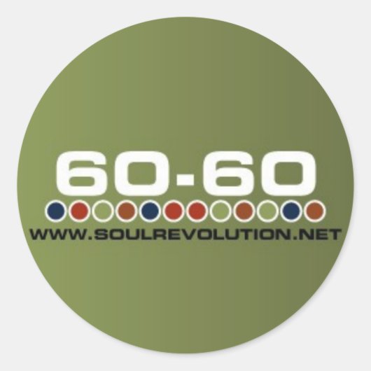 Kleine 60-60 Sticker (Voorkant)