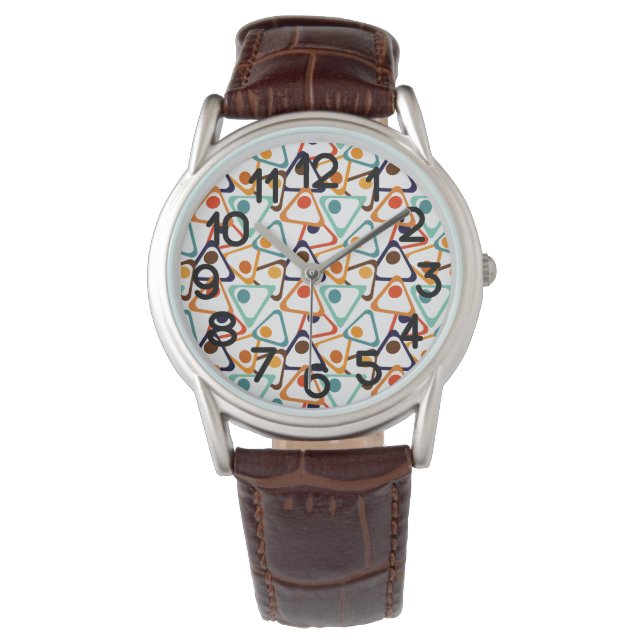 Kleine 70s Driehoeken Horloge (Voorkant)