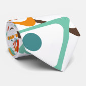 Kleine 70s Driehoeken Stropdas (Opgerold)