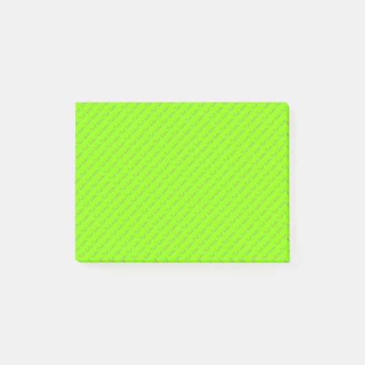 Kleine aangepaste tekst | Groen Post-it® Notes (Voorkant)