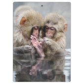 Kleine Aapjes | Heet Springs, Japan Klembord (Achterkant)