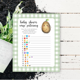 Kleine aardappel - emoji pictionary spel voor baby