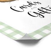 Kleine aardappel - kaarten en cadeaus baby shower poster (Hoek)