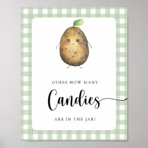 Kleine aardappel - raad hoeveel snoepjes poster