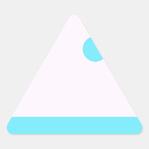 Kleine Abstracte monster of Abstract landschap Driehoek Sticker