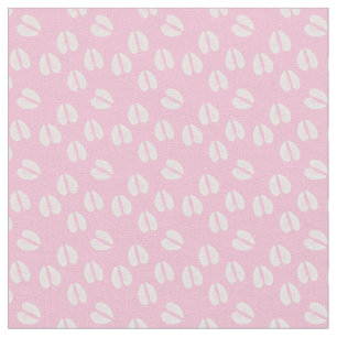 KLEINE AFDRUKDIGE maskers - Roze witte hoofdafdruk Stof