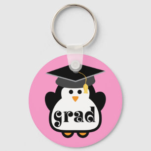 Kleine Afstudeerder Penguin Afstuderen Gift Sleutelhanger
