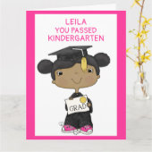 Kleine Afstuderen meid donkerder Kaart (Gele Bloem)