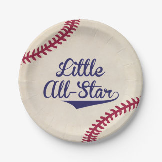 Kleine All-Star Baseball Baby shower Papieren Bord