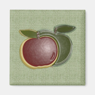 Kleine appels (sage) Magnet Magneet