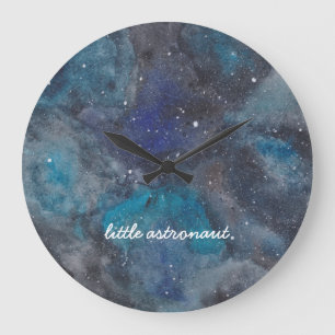 Kleine astronautenruimte grote klok
