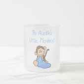 Kleine Auntie Blauwe T-shirts en geschenken Matglas Koffiemok (Center)