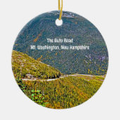 Kleine Auto Road Mt. Washington keramisch Ornament (Voorkant)