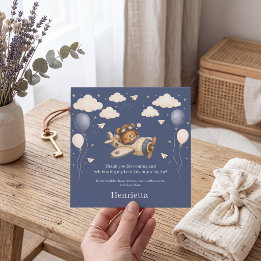 Kleine Aviator Sterrennacht Baby Shower Bedankt