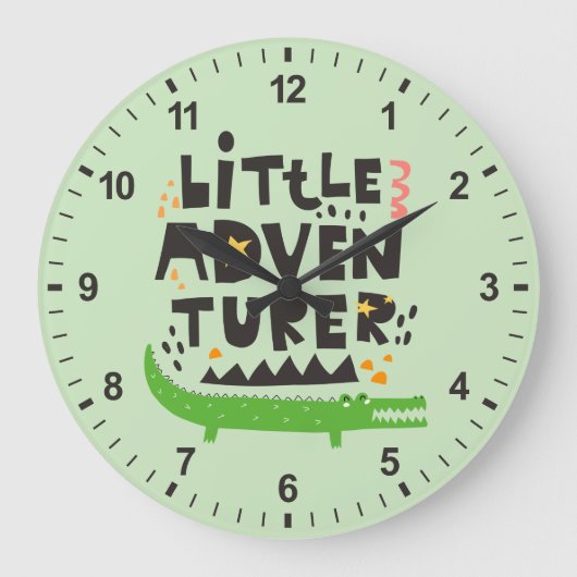 Kleine avonturier Alligator Grote Klok (Voorkant)