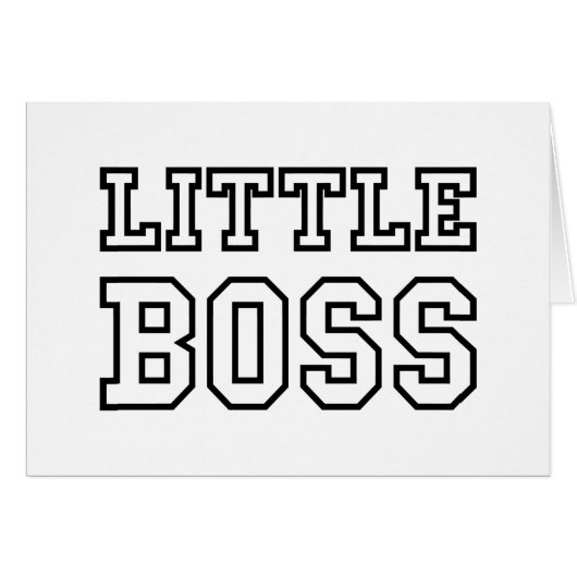 KLEINE BAAS KAART (Voorkant Horizontaal)